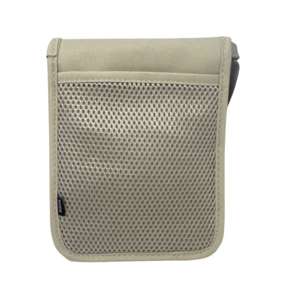 RFID Blocking Pouch Travel Wallet Beige Crossbody Organizer Adjustable Strap - Picture 2 of 6